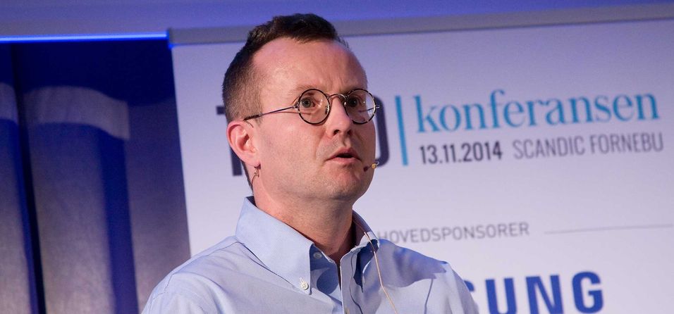 Nexia-konsulent Harald Wium Lie slo fast at bredbåndsutbygging er lønnsomt og skrøt av både myndigheter og brukere i Norge under Tek-konferansen 13. november.