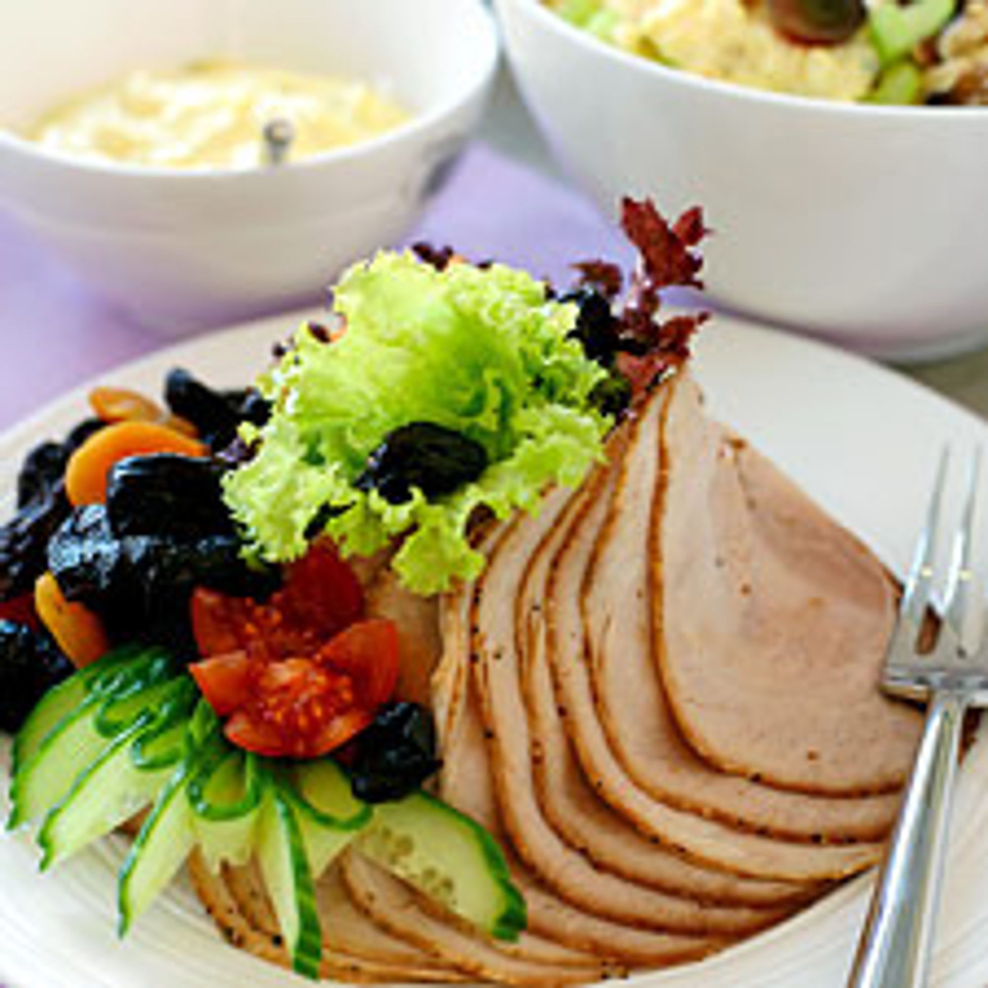 Skinkestek til koldtbord Aperitif.no