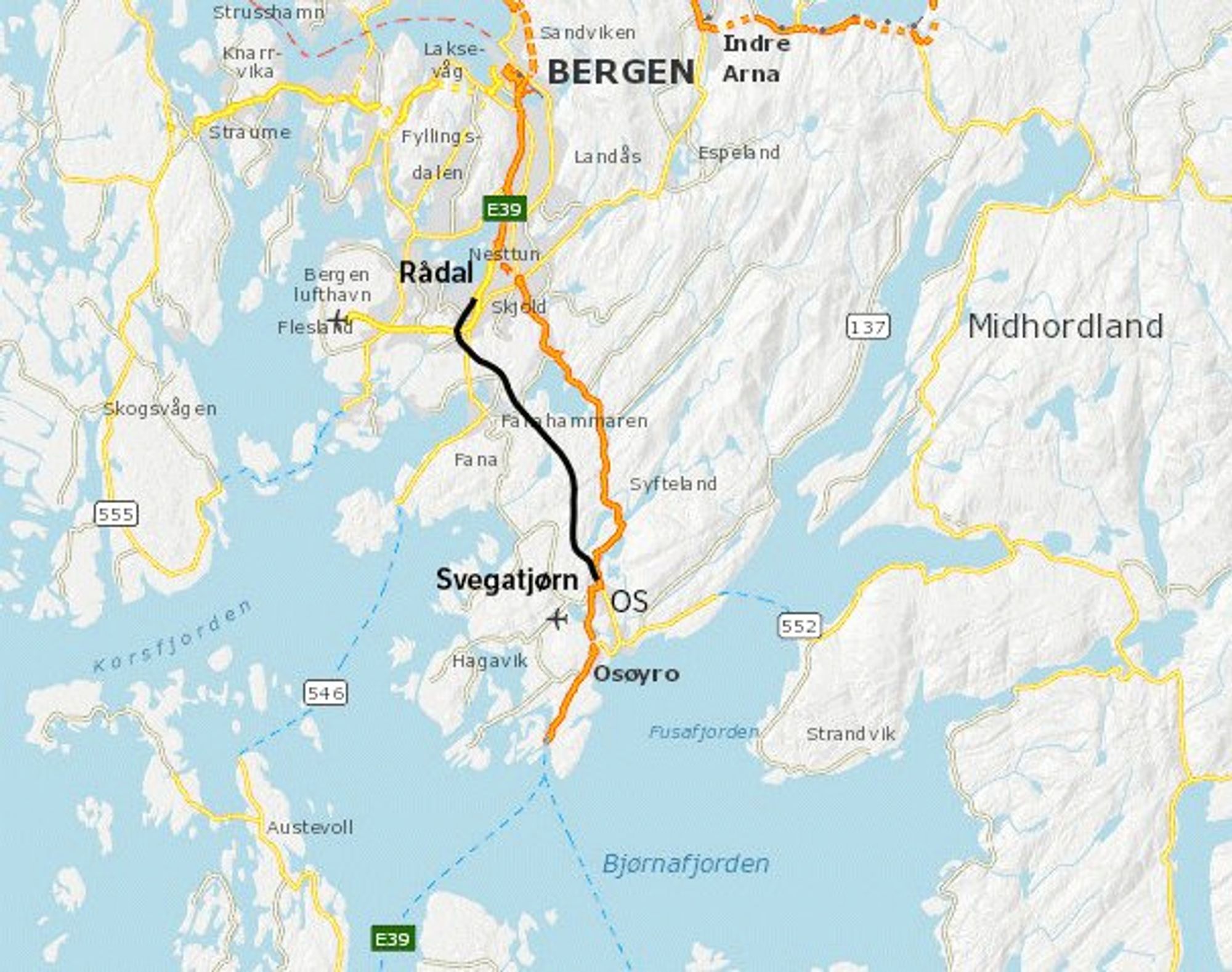 Den nye E-39 er med en lengde på 28 km et av de største vegprosjektene i Norge