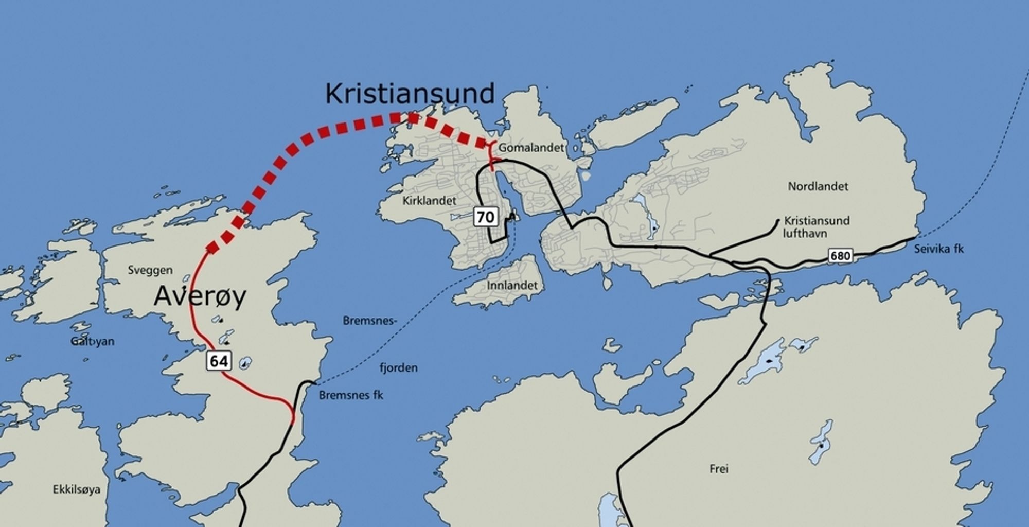 Mesta har fått i oppdrag å drive tunnelen som erstatter fergesambandet Kristiansund-Bremnes. På det dypeste skal kjørebanen gå 250 meter under Atlanterhavet.