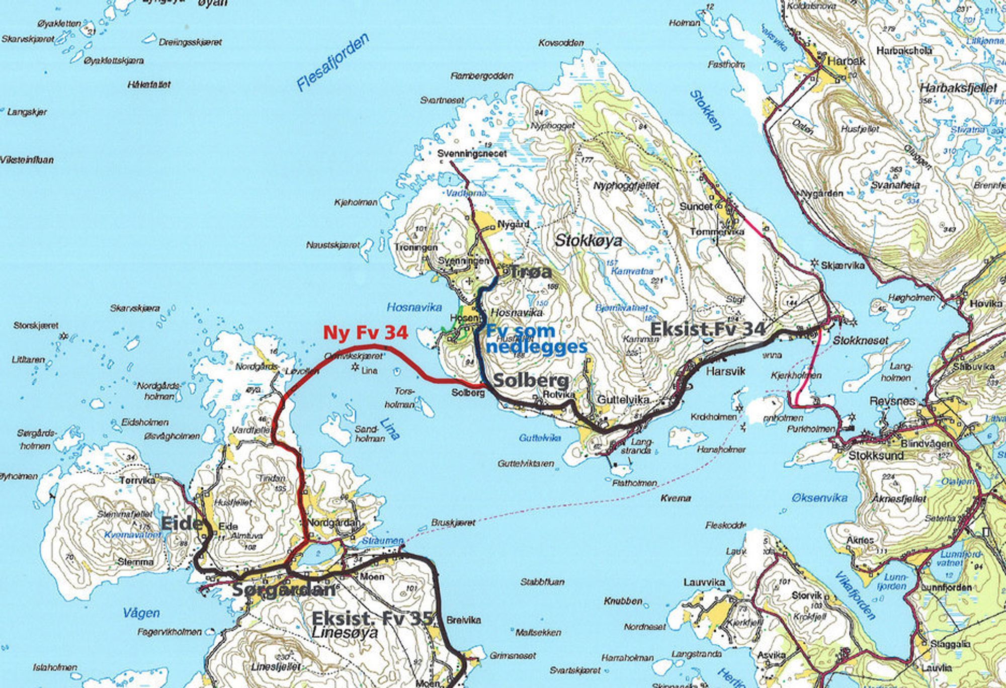 Brua og fyllingene mellom Linesøya og Stokkøya skulle åpnes innen året er omme, men det vil neppe skje før på forsommeren neste år.