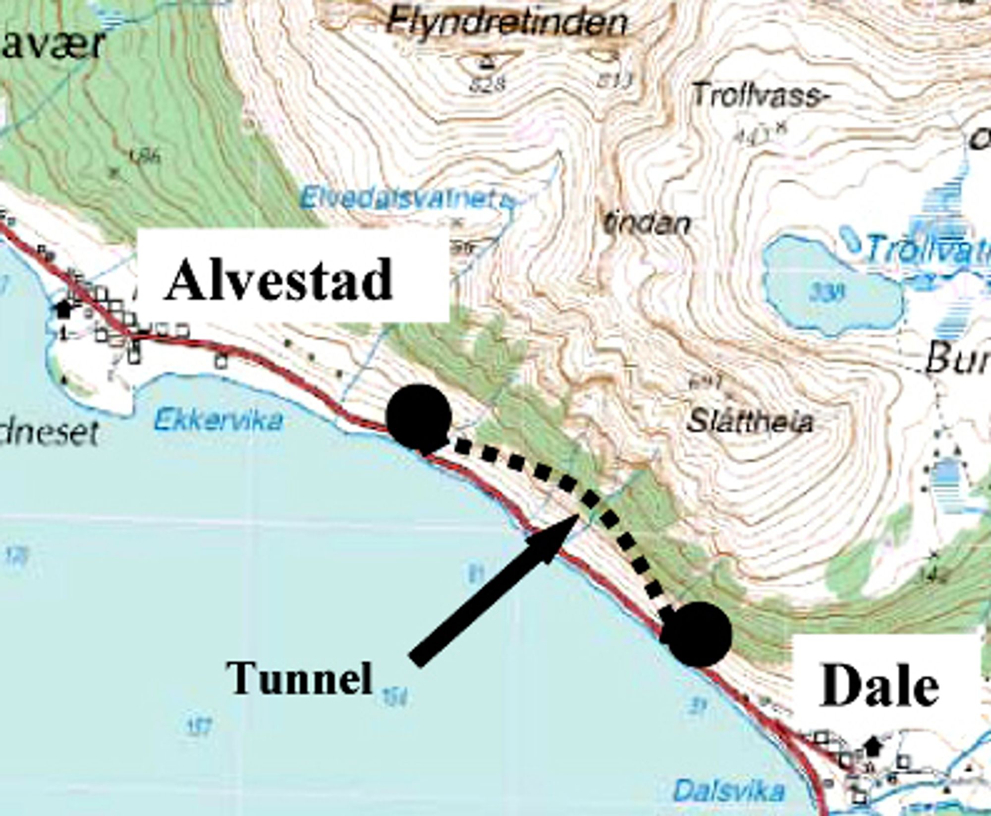 To vintre til må folk på Grytøya leve med rasfaren. Før vinteren 2010/2011 skal Liantunnelen være klar til bruk, og den rasfarlige strekningen kan legges ned.
