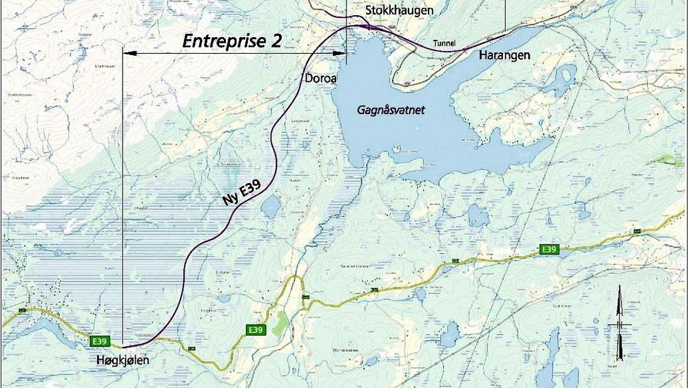 Johs J Syltern leder konkurransen om kontrakten på ny E39 mellom Halsteinbrua og Høgkjølen. (Ill.: Statens vegvesen)