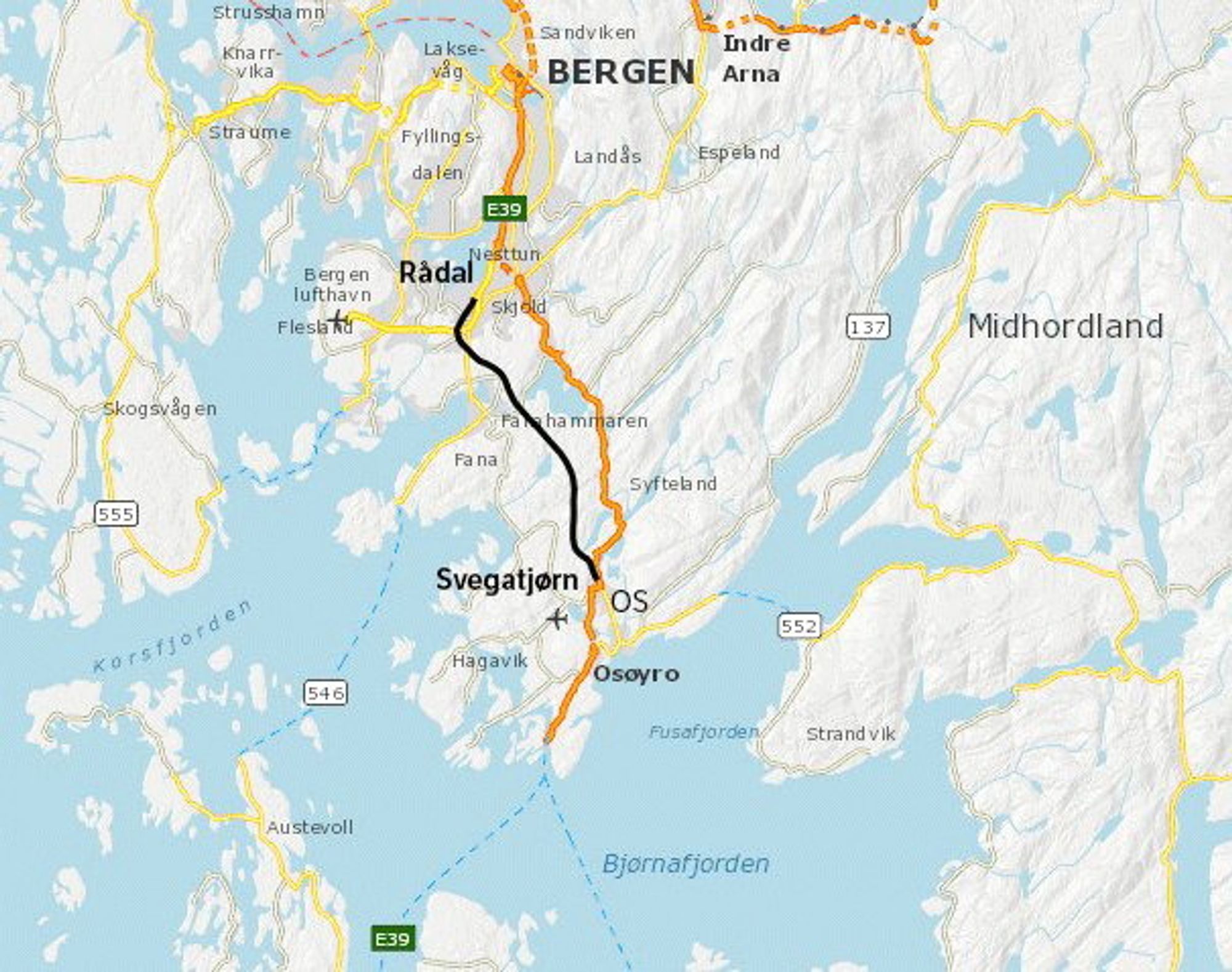 Endelig blir det firefelts mellom Os og Bergen
