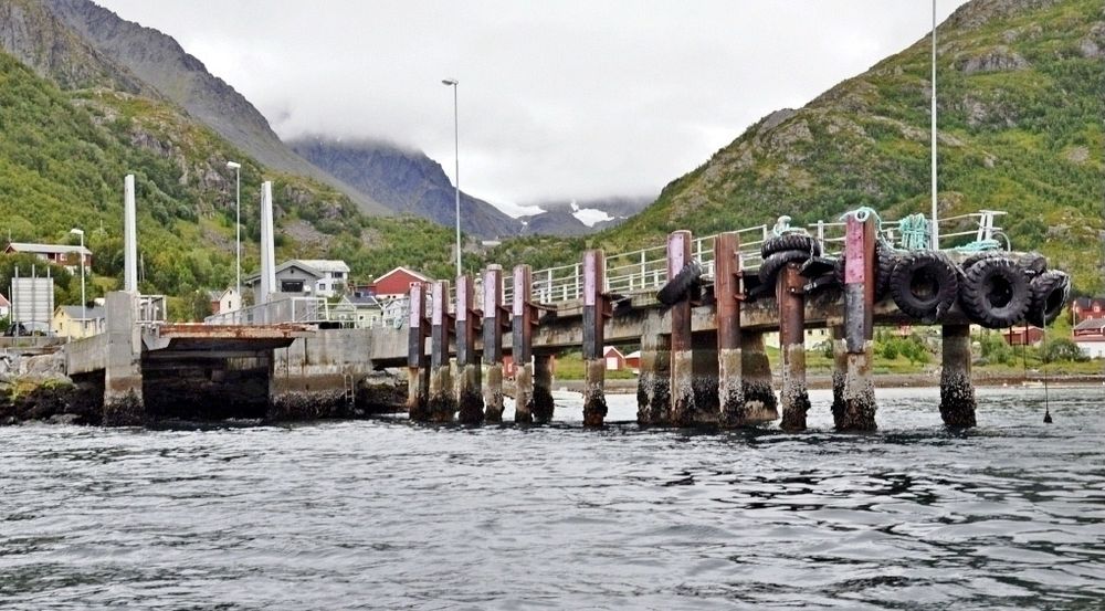 Fergekaia i Bergsfjord er en av de tre som skal bygges om. Secora har gitt det laveste anbudet. (Foto: Statens vegvesen)
