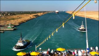 Nå åpner den kraftig oppgraderte Suez-kanalen