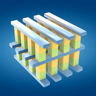 3D XPoint-teknologien består av minneceller som sitter i krysningspunktene mellom ordlinjer og bitlinjer. Dette gjør at hver eneste minnecelle kan aksesseres direkte.