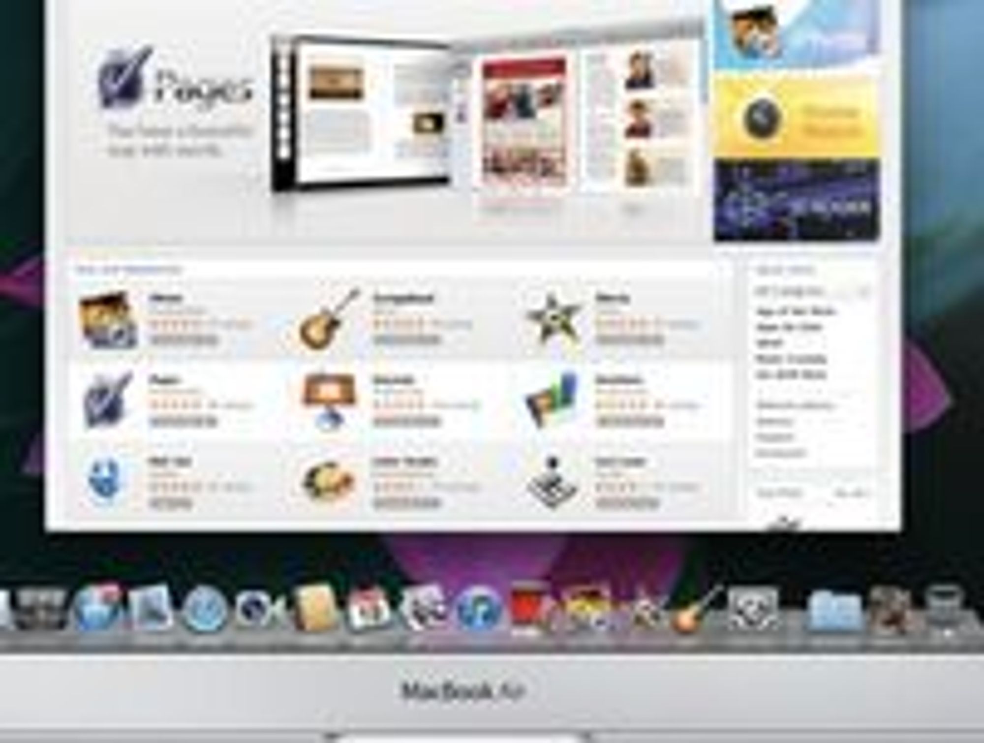 Tidlig utgave av Mac App Store.