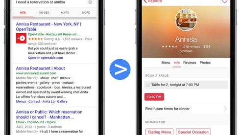 Google vil indeksere innholdet i iOS-apper