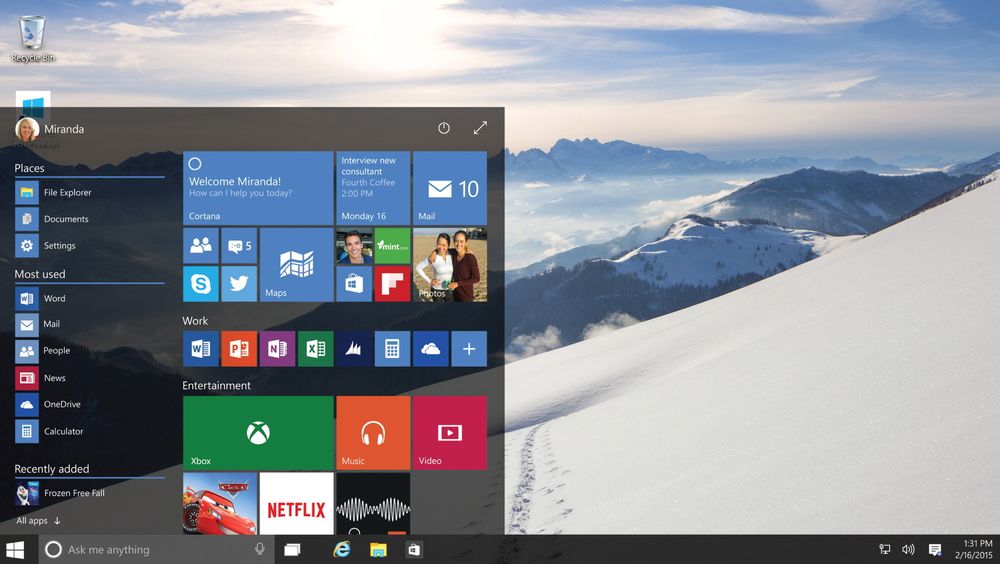 Windows 10 blir gratis for alle med Windows 7 eller 8 Tu.no Liker du den nye Windows 10 startmenyen Microsoft vurderer
