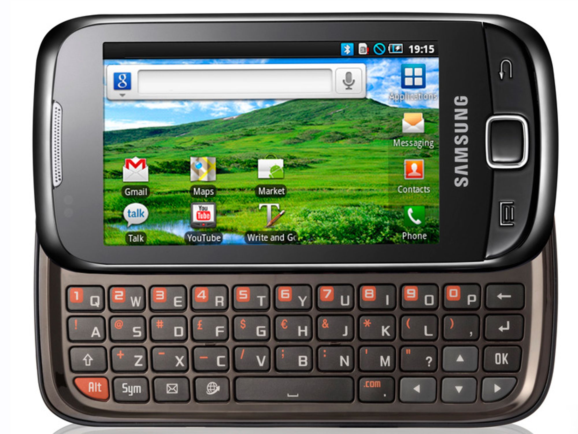 Qwerty-Android fra Samsung