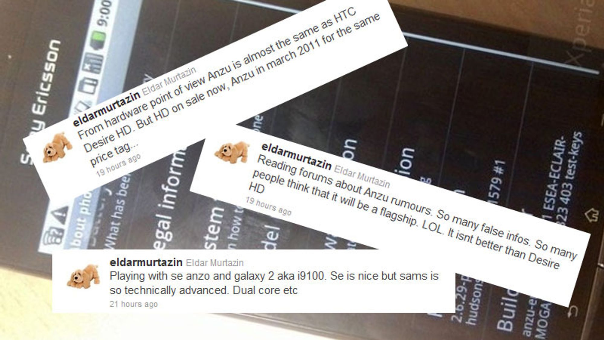 - Sony Ericsson Anzu er ekte