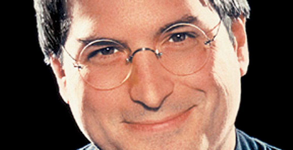 Steve Jobs slenger med leppa