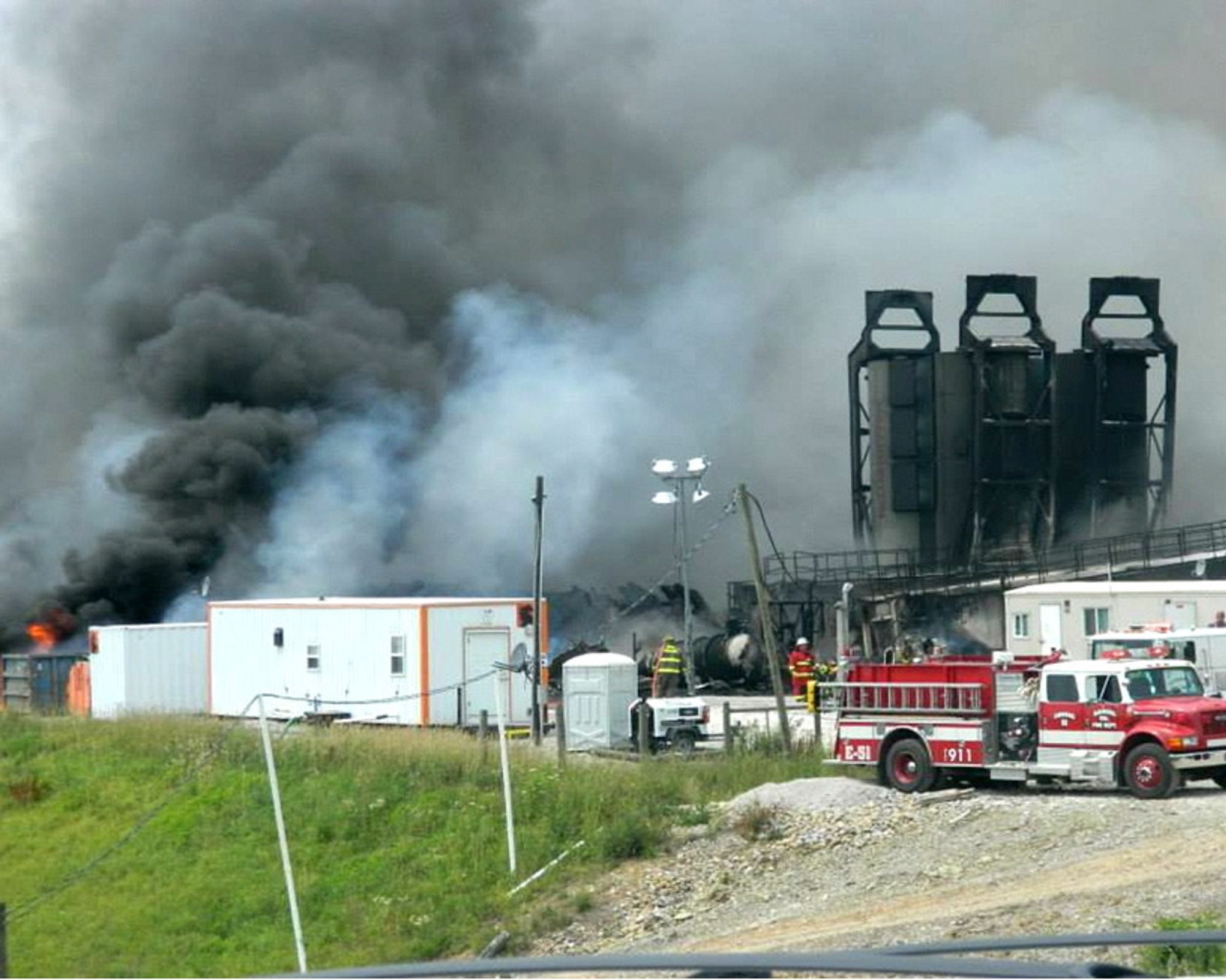 Fracking-brannen i Ohio på Statoils anlegg. 