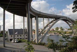 Risøy bru ved Haugesund fikk Vakre vegers pris 2008. Hvis