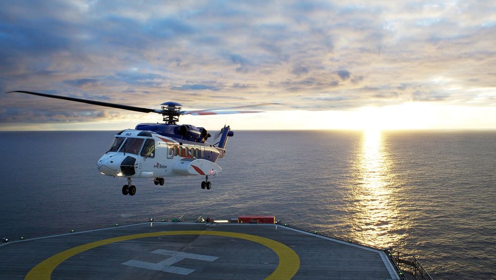 Et Sikorsky S-92 går inn for landing på Grane-plattformen. Flere piloter hos selskapet Bristow Norway har fått hørselsskader etter å ha flydd helikopteret. 