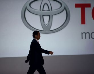 Toyota-sjef Akio Toyoda.