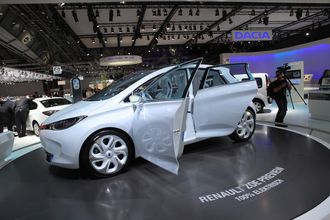Renault Zoe, slik den så ut da siste konseptmodell ble vist frem i Frankfurt i 2011.