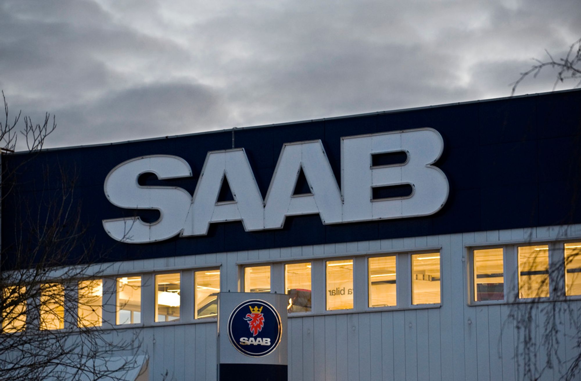 Saab sparker 300 ved fabrikken i Linköping.