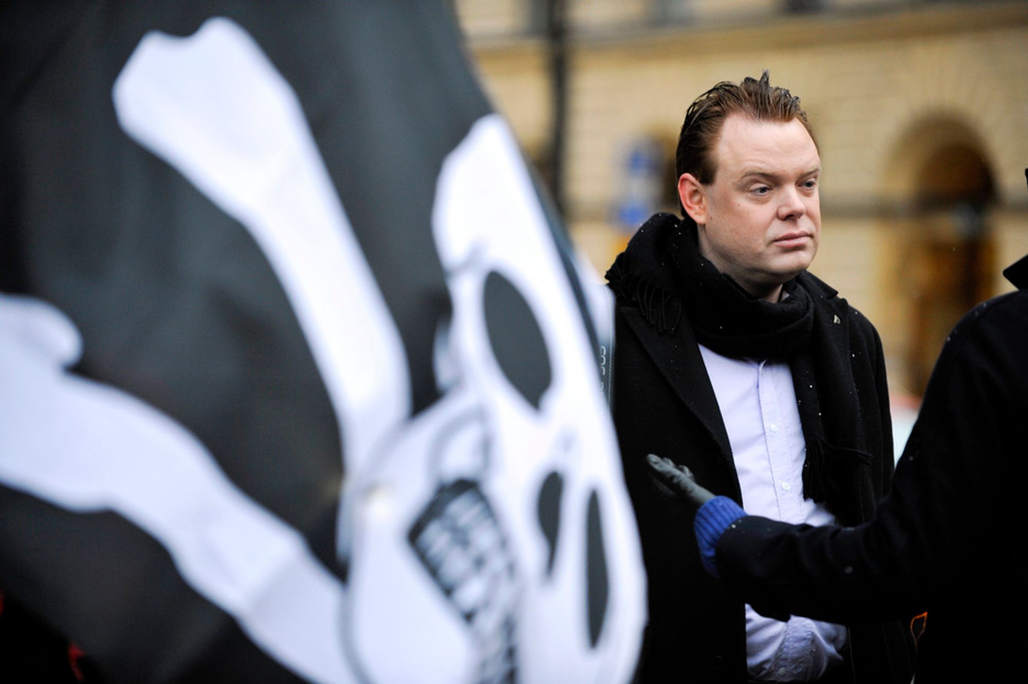Piratpartiets partileder Rick Falkvinge. Foto: Bertil Ericson / SCANPIX