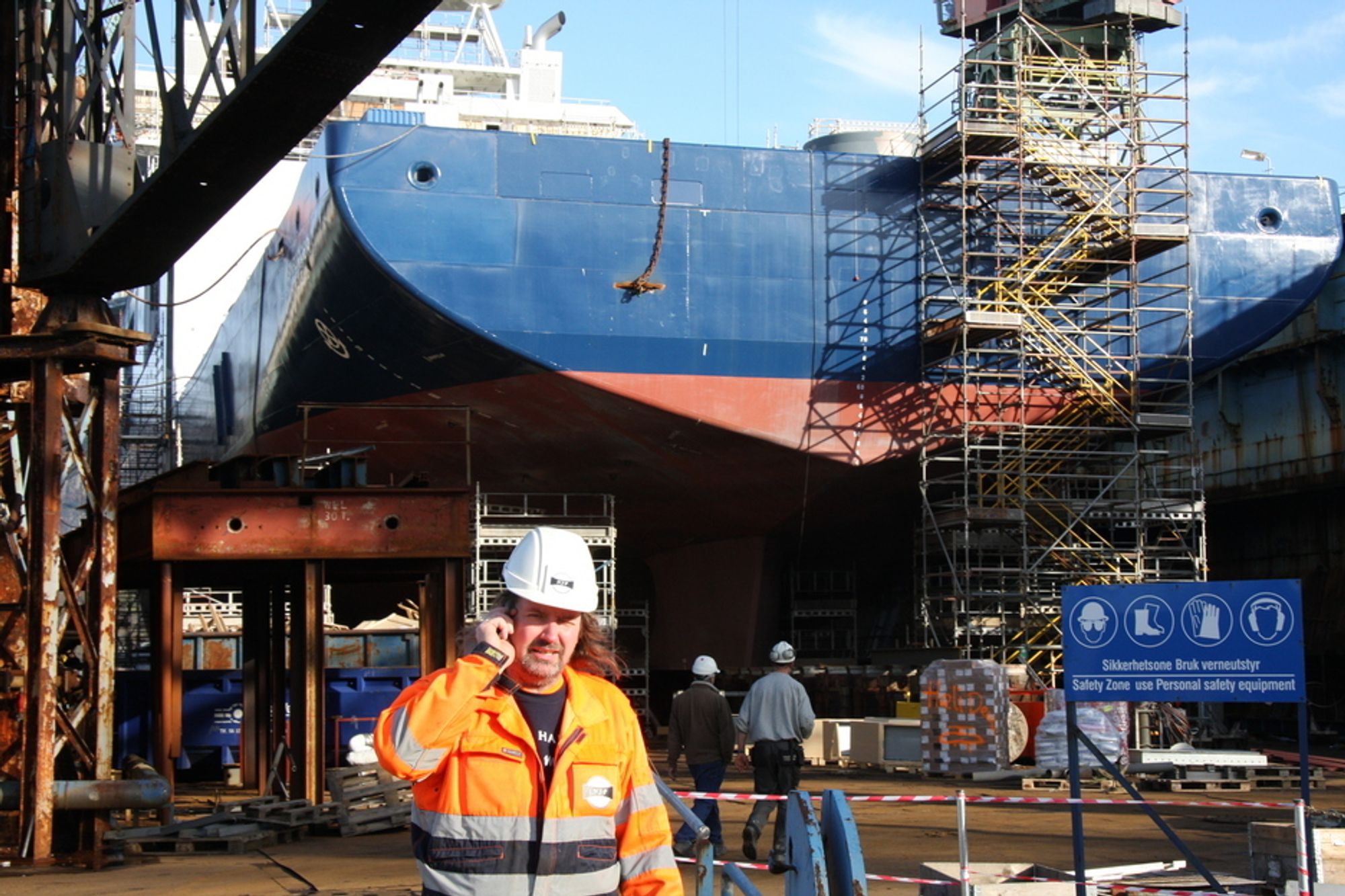 I BERGEN: Utrusting og ferdiggjøring av offshoreskip skjer blant annet ved Bergen Groups anlegg på Laksevåg i Bergen.