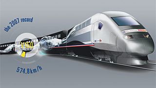 Fartsrekord for fransk tog