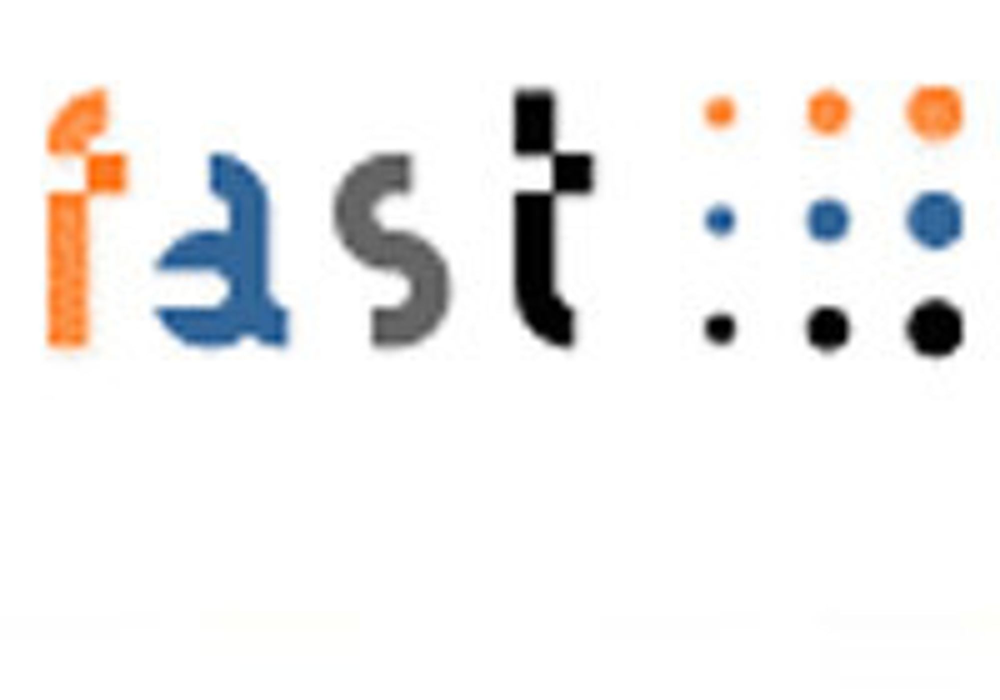 Fast-logo. Internett. Søketeknologi. Søkemotor. Søkeverktøy. Software.