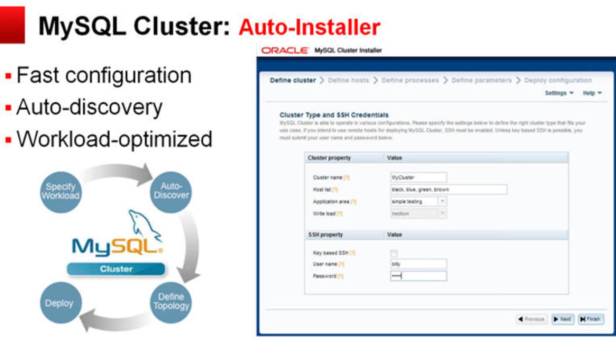 Enklere installasjon framheves som vesentlig faktor i å få MySQL Cluster inn i nye anvendelsesområder.