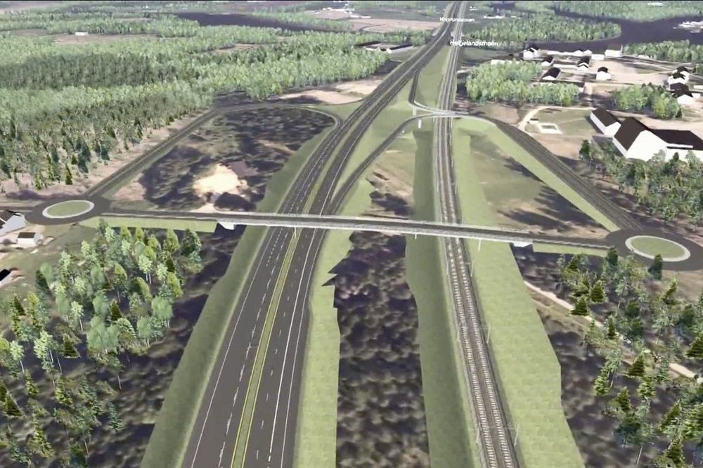 VIDEO: Siste parsell på plass for ny E16