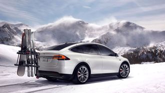 Batterikonsument; Tesla Model X med 100 kWh batteri er nok en stor forbruker av litiumionbatterier.