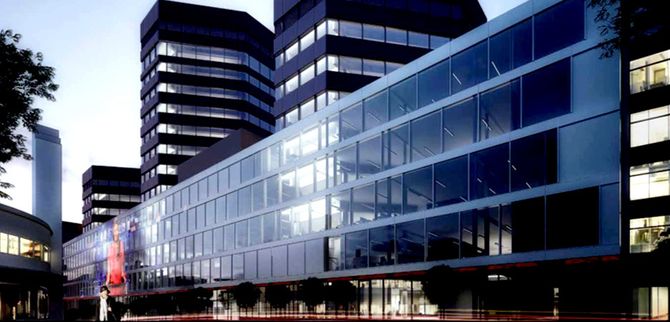 HER KOMMER MEDIA CITY BERGEN - foreløpig illustrasjon fra Entra/MAD arkitekter.