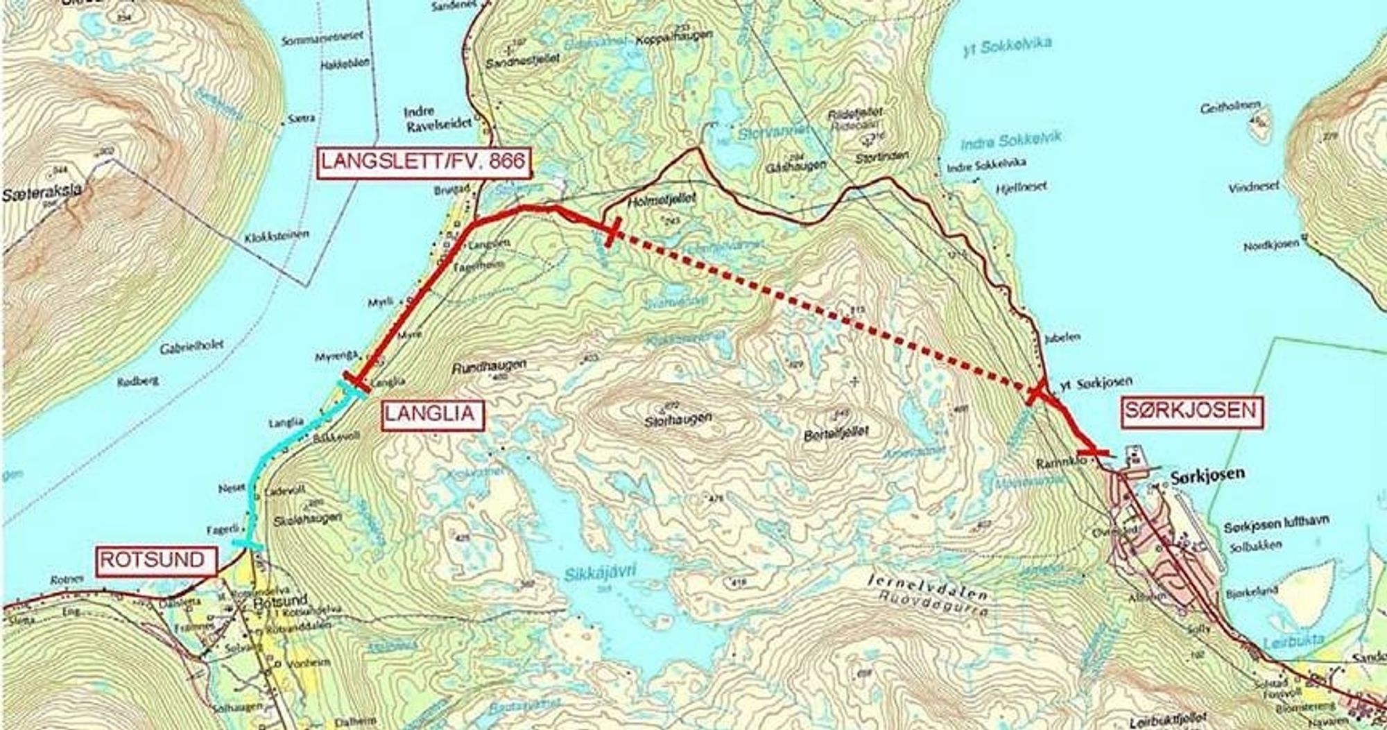 Tunnelen gjennom Sørkjosfjellet er ferdigsprengt. Interessen for å fylle den med elektro- og SRO-installasjoner er stor, og konkurransen er jevn.