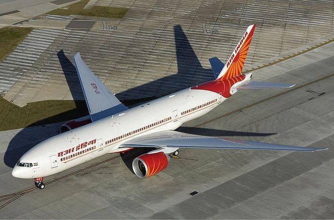 B777-200LR-flyet som fløy stillehavsruta fra Delhi til San Francisco 15-16. oktober i fjor.