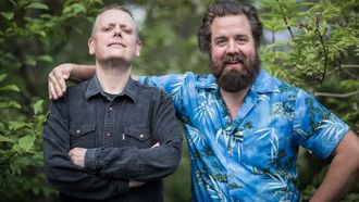 Programlederne Rune Nilson og Torfinn Borkhus i NRK P1 Lønsj.
