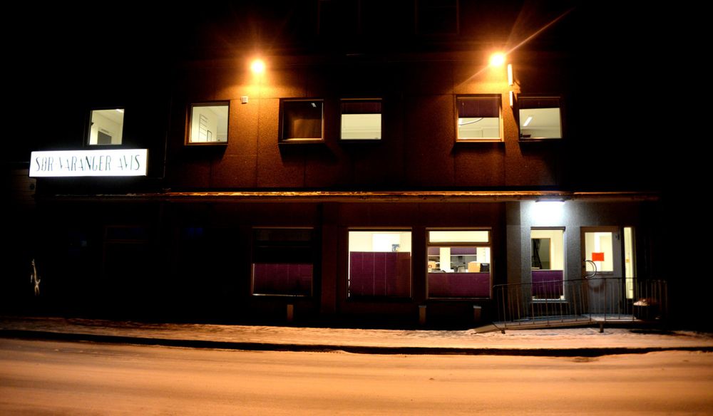 Avishus med trykkeri i Kirkenes sentrum.