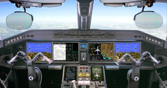 Honeywell leverer avionikken også i andre generasjon E-jet (Primus Epic 2).