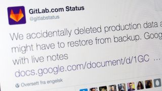 6 timer med data tapt for alltid: Gitlab-medarbeider tastet inn feil kommando og slettet 300 gigabyte med data fra serverne