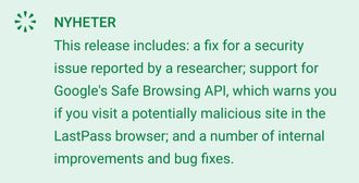 En rykende fersk oppdatering av Android-versjonen av Lastpass skal tette de aktuelle sikkerhetshullene.