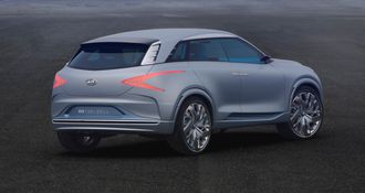 Også produksjonsversjonen av Hyundais nye hydrogenbil skal bli en stor suv.