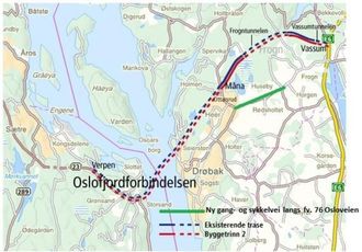 Forslaget går ut på å bygge en tunnel helt parallell med dagens Oslofjordtunnel.