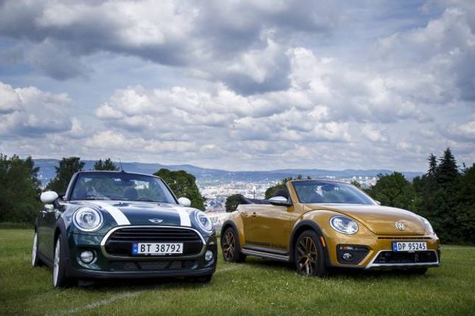 UTSTYR: Med ein Mini er det meininga at kunden skal fylle på med effektar, det blir ganske dyrt. Dune-utgåva til Beetle ligg 30.000 over ein vanleg Beetle.