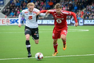 INNSATS: Hard jobbing ligg i botn for dei gode resultata. Her eksemplifisert ved Eirik Birkelund, som bidrog til å springe Rosenborg i senk tidlegare i vår.