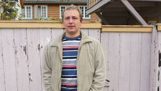LEVERTE MAT: Ansgar Brugrand gjorde det han kunne for å hjelpa brannofra.
