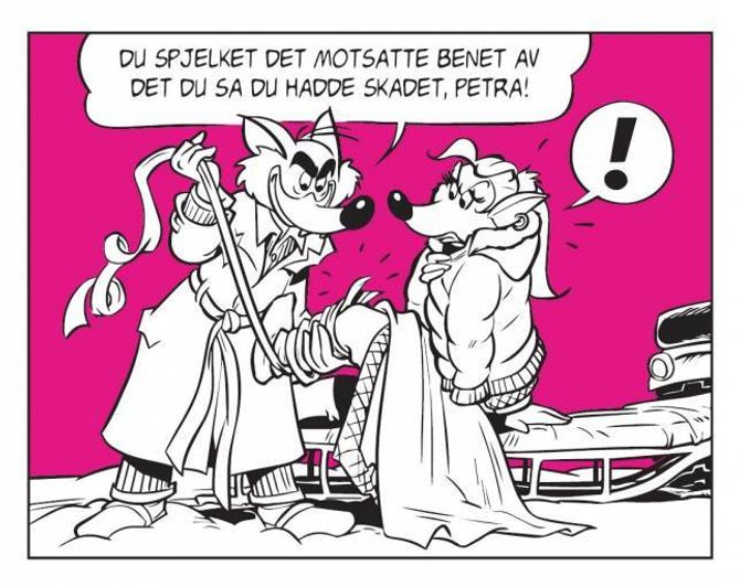 I FJOR VAR DET PETRA: Petra Polarrev prøvde i fjor å stikka av med den verdifulle Grunnlovspennen. Det klarte ho ikkje.