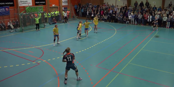 STORTAP: Fyllingen hadde ingen sjanse på siger mot Volda og tapte stort i Voldahallen. Skjermdump: Nærnett.no.