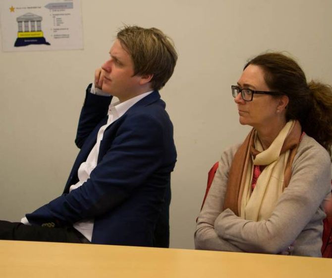 Åsmund Aukrust og Ingrid Heggø var begge nysgjerrige på industrinæringa sine utviklingsplanar i Årdal.
