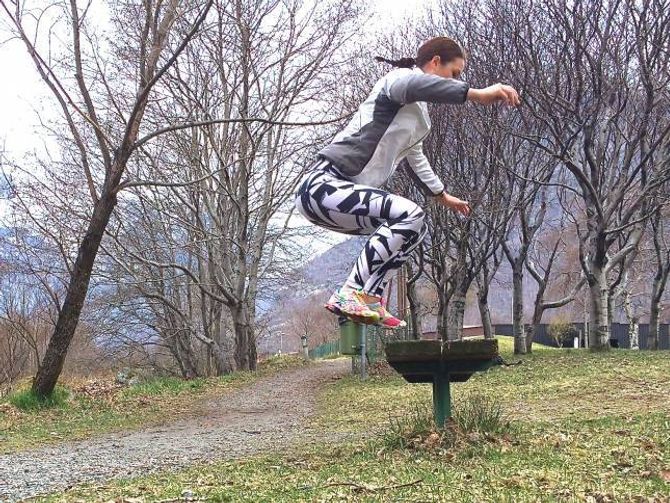 Box jumps (park bench jumps klinger for så vidt også bra).