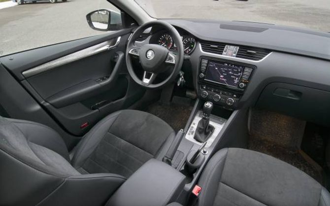 SKODA: Eigentleg ikkje noko å trekkje for interiøret her heller.