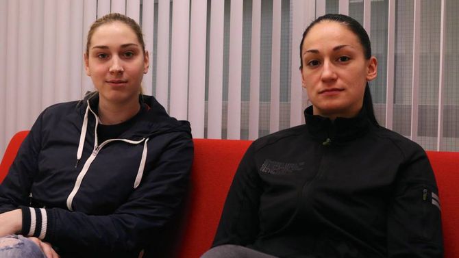 MÅTTE REISA: Sladjana Perazic og Marija Mudronja fekk ikkje arbeids- og opphaldsløyve i Noreg og måtte forlate landet utan å ha spelt eit minutt for Jotun. Arkiv