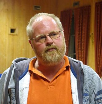 HAR TRUA: Halvard Lunden under folkemøtet på Borgund.
